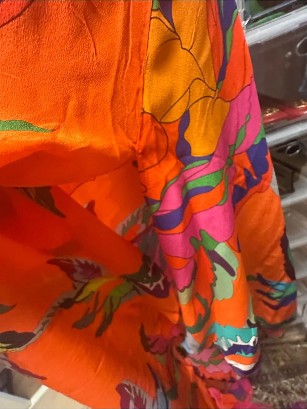 Anna Scholz Orange/Pink Kimono robe and gown